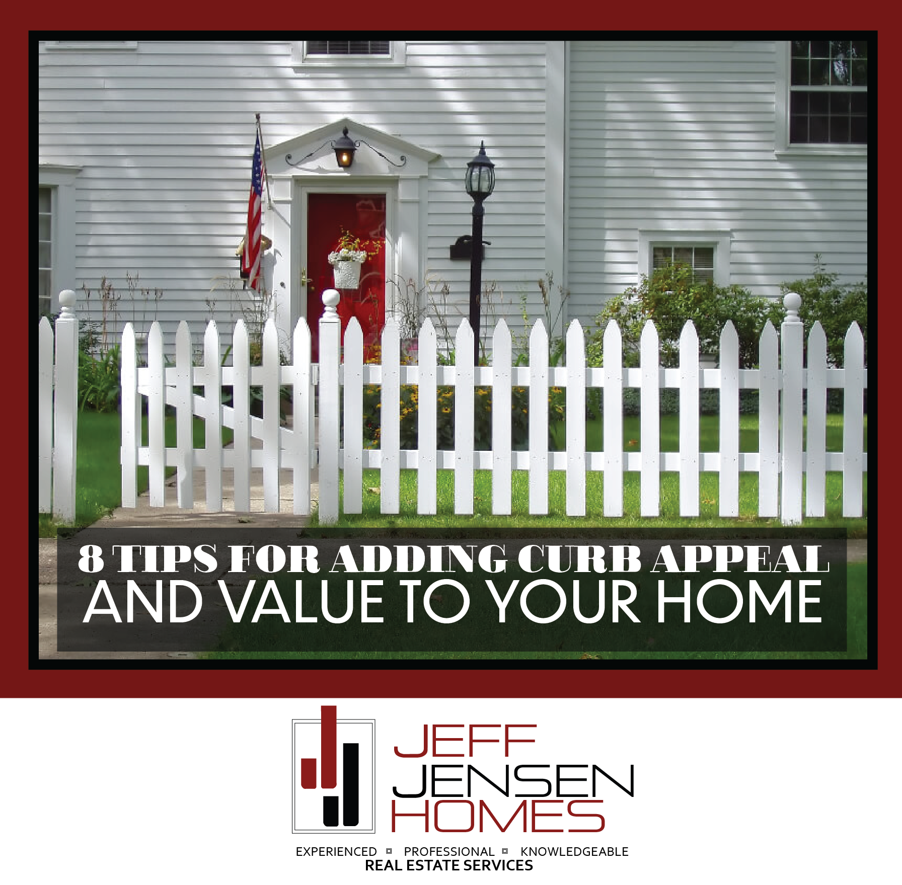 8 Tips for Adding Curb Appeal and Value to Your Home header image.