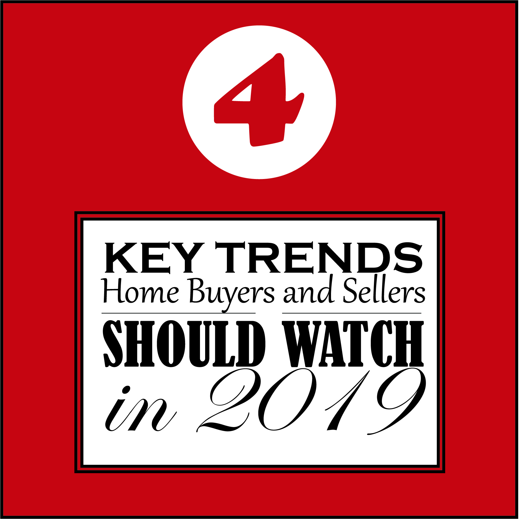 4 Key Trends Home Buyers and Sellers Should Watch in 2019 header image.
