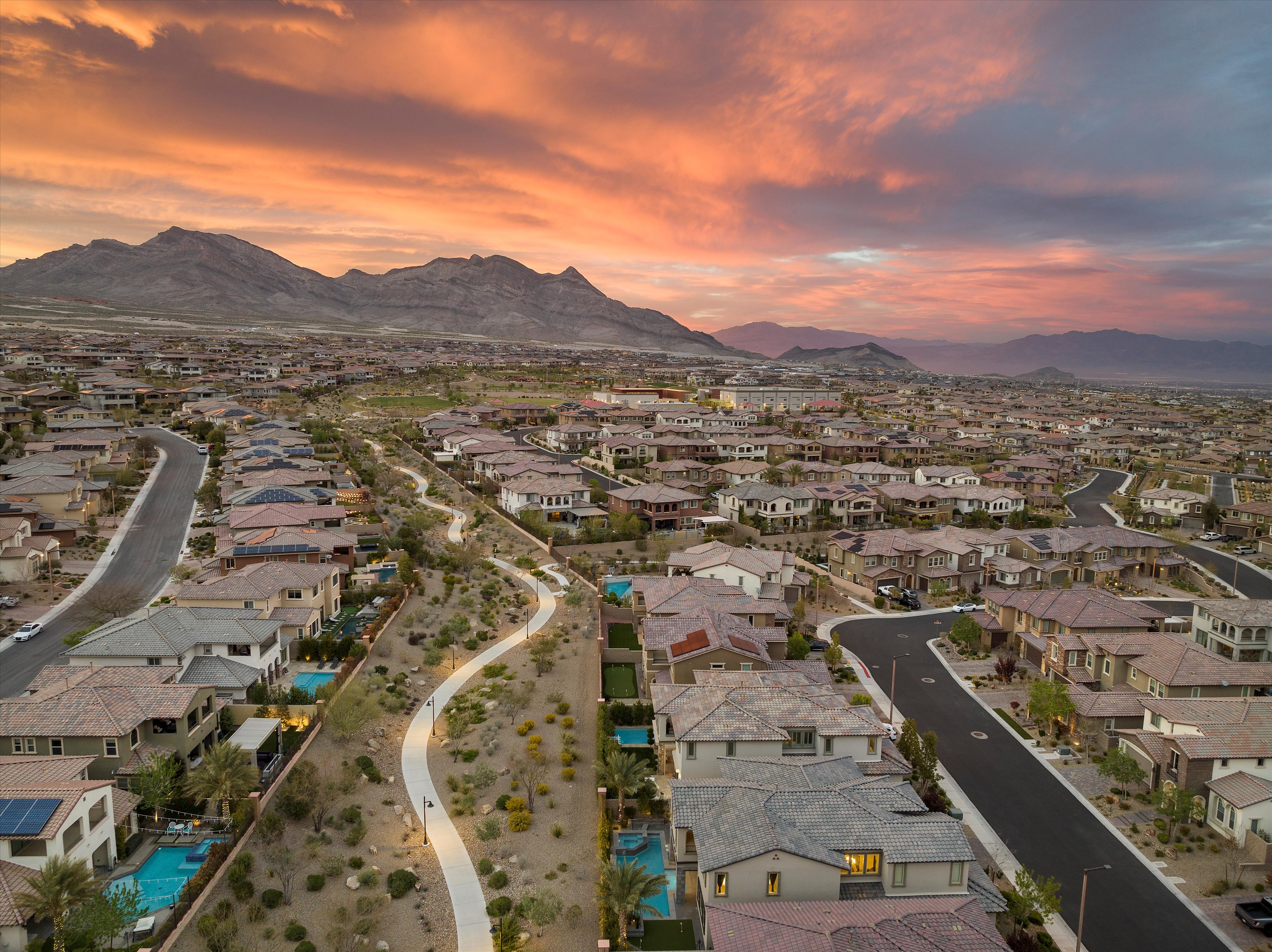 Top Reasons You'll Love Living in The Paseos West Summerlin Las Vegas header image.