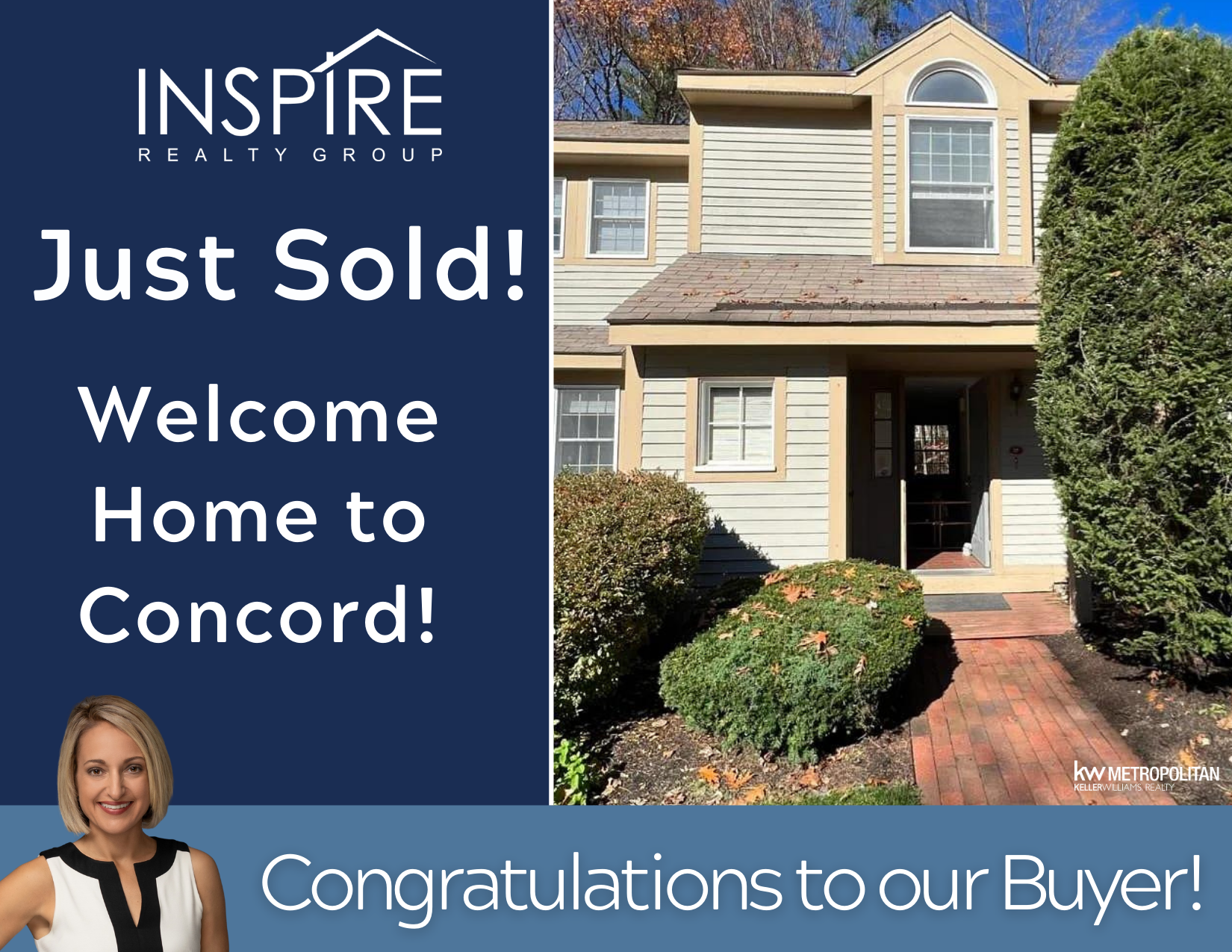 Just Sold in Concord header image.