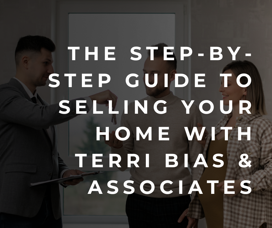 The Step-by-Step Guide to Selling Your Home with Terri Bias & Associates header image.