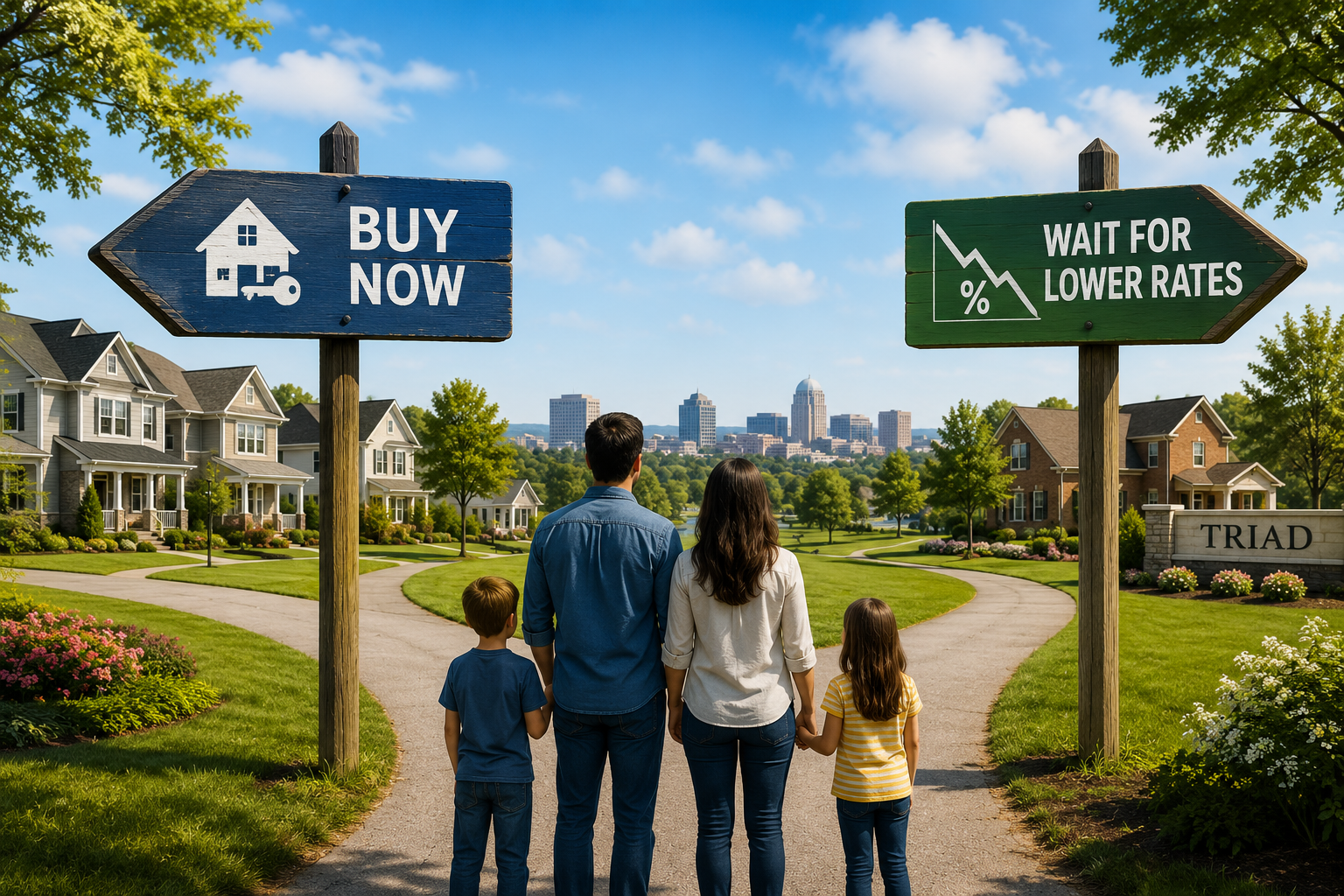 Should You Buy a Home Before Interest Rates Drop? Here's What Triad Buyers Need to Know header image.