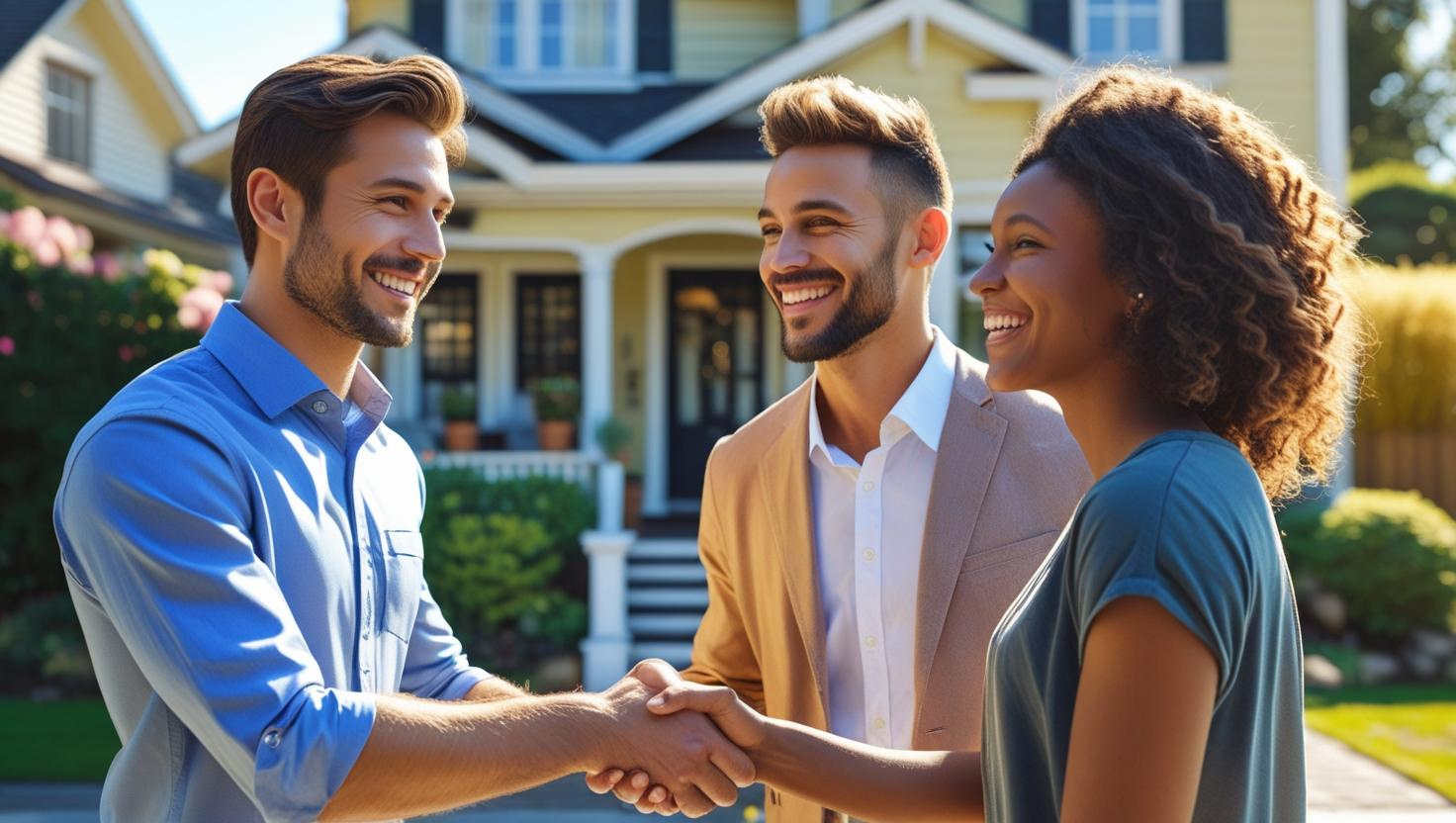 Real Estate Professional Greeting Clients