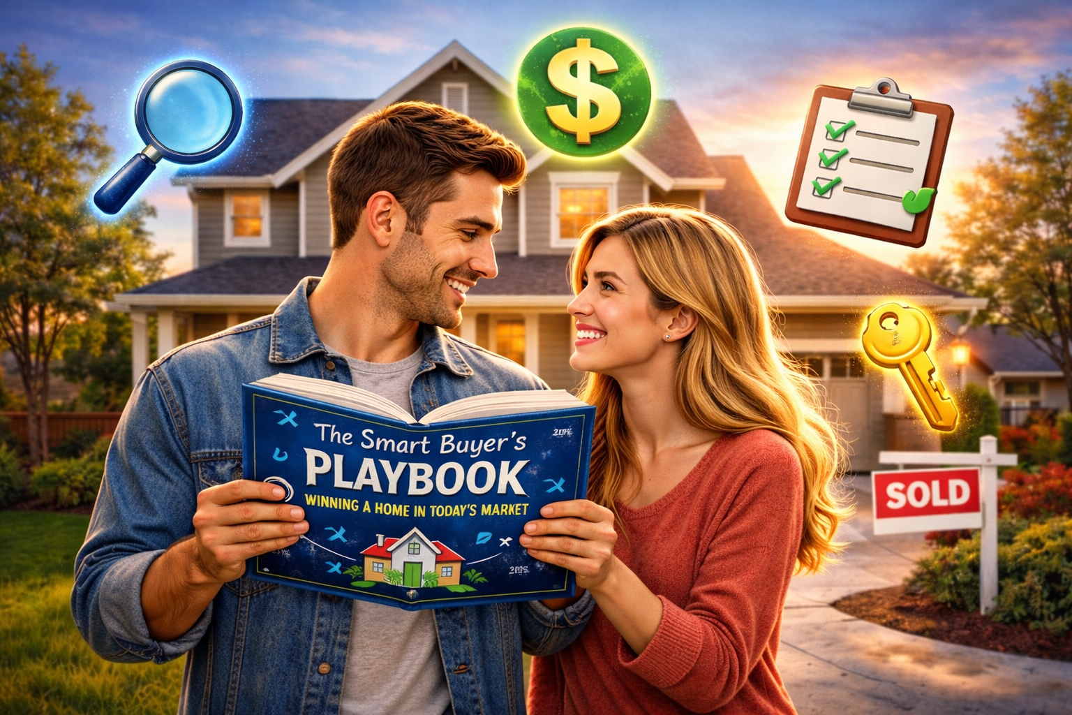 The Smart Buyer’s Playbook: Winning a Home in Today’s Market (Without the Stress) header image.