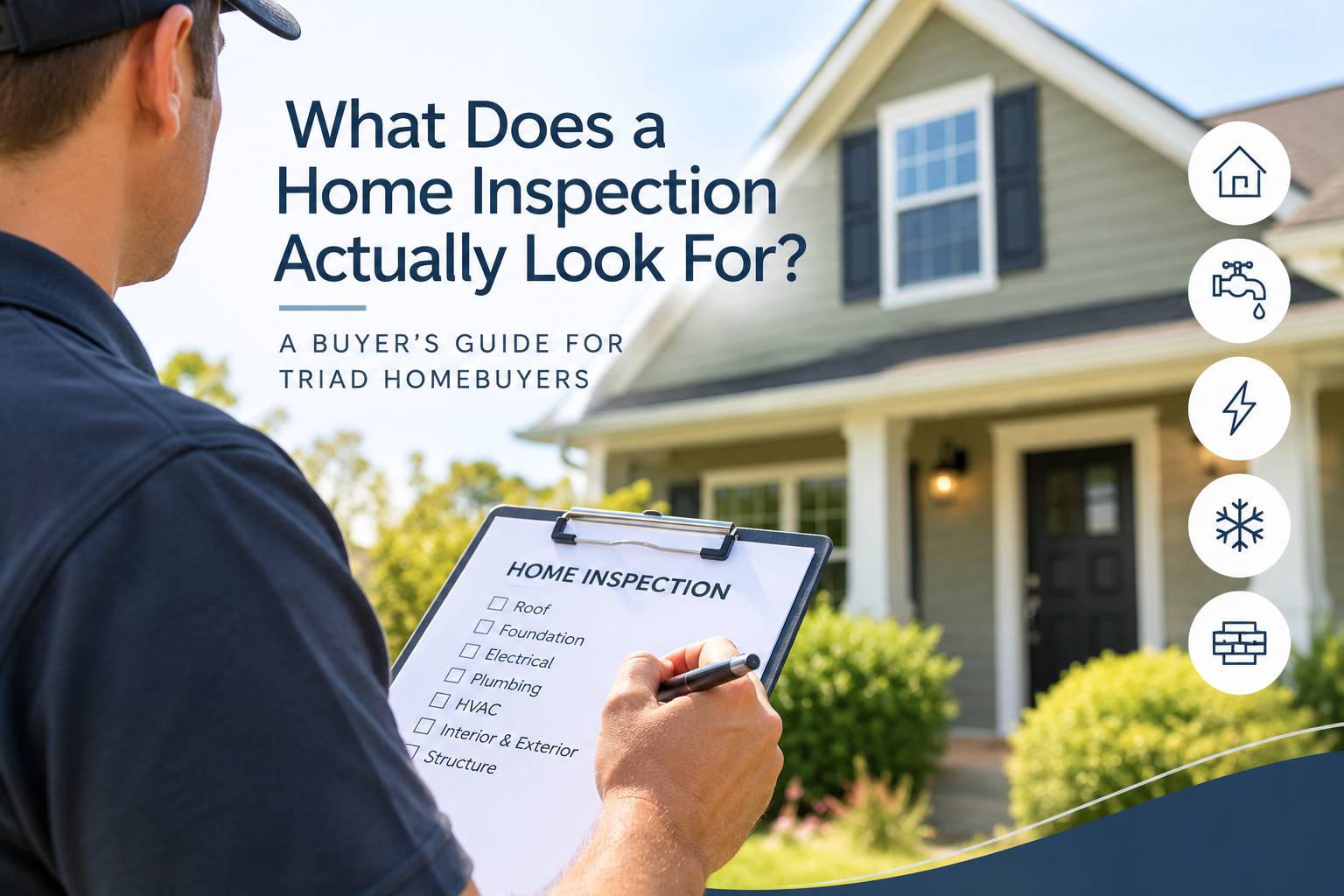 What Does a Home Inspection Actually Look For? A Buyer’s Guide for Triad Homebuyers header image.