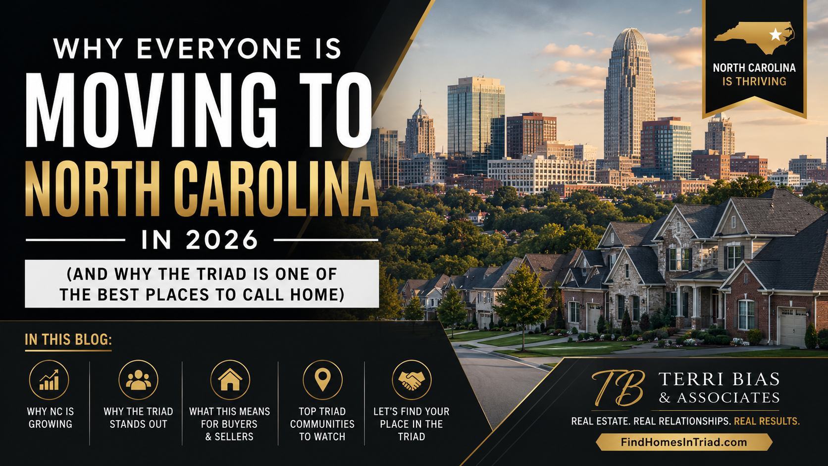 Why Everyone Is Moving to North Carolina in 2026 (And Why the Triad Is One of the Best Places to Call Home) header image.