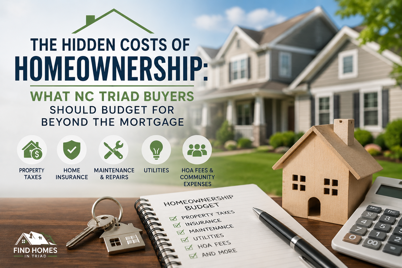 The Hidden Costs of Homeownership: What NC Triad Buyers Should Budget For Beyond the Mortgage header image.