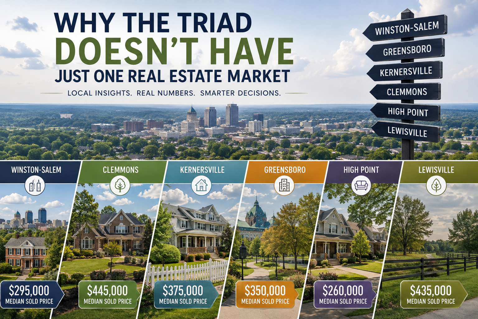 Why the Triad Doesn’t Have Just One Real Estate Market header image.