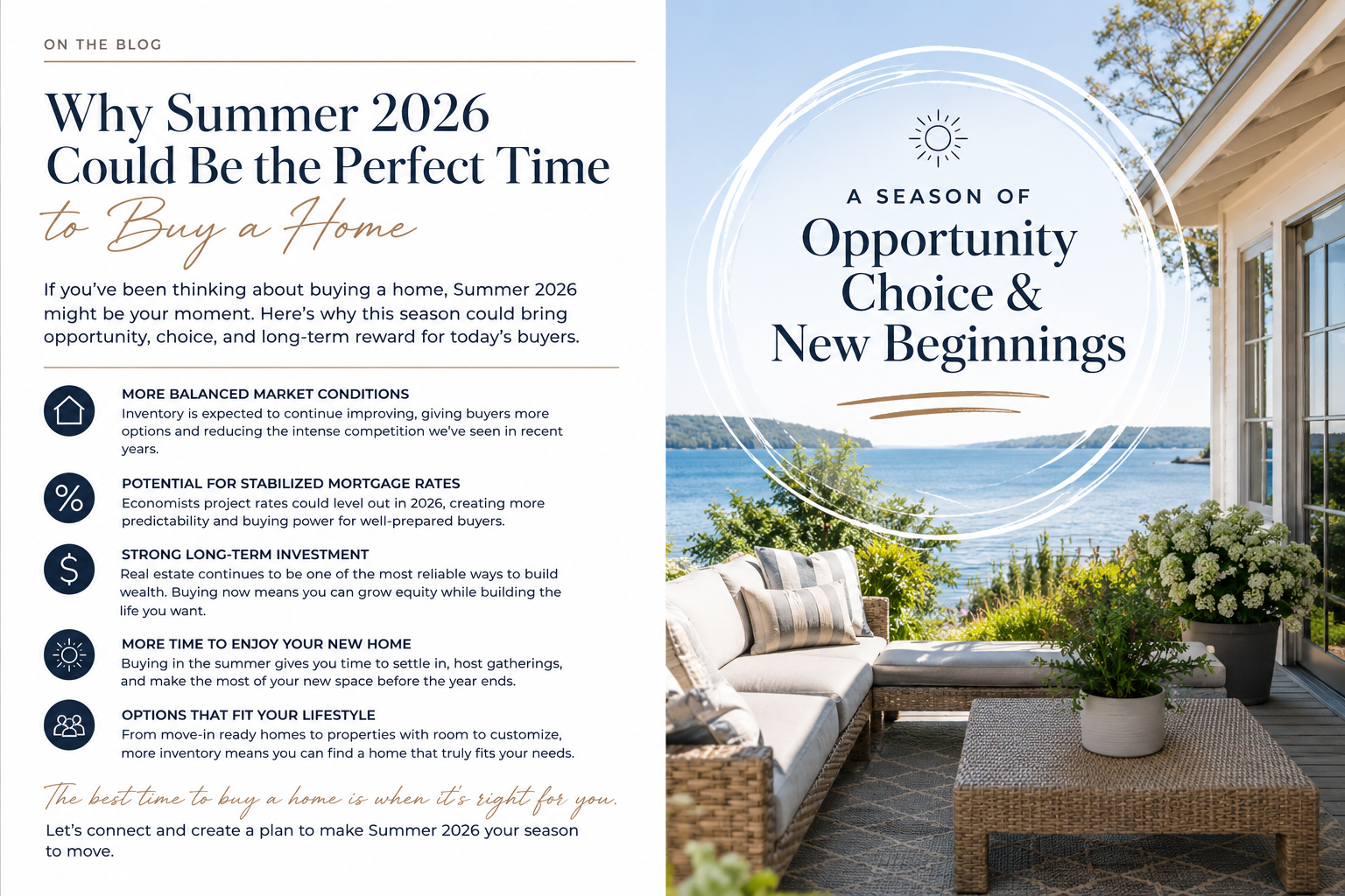 Why Summer 2026 Could Be the Perfect Time to Buy a Home header image.