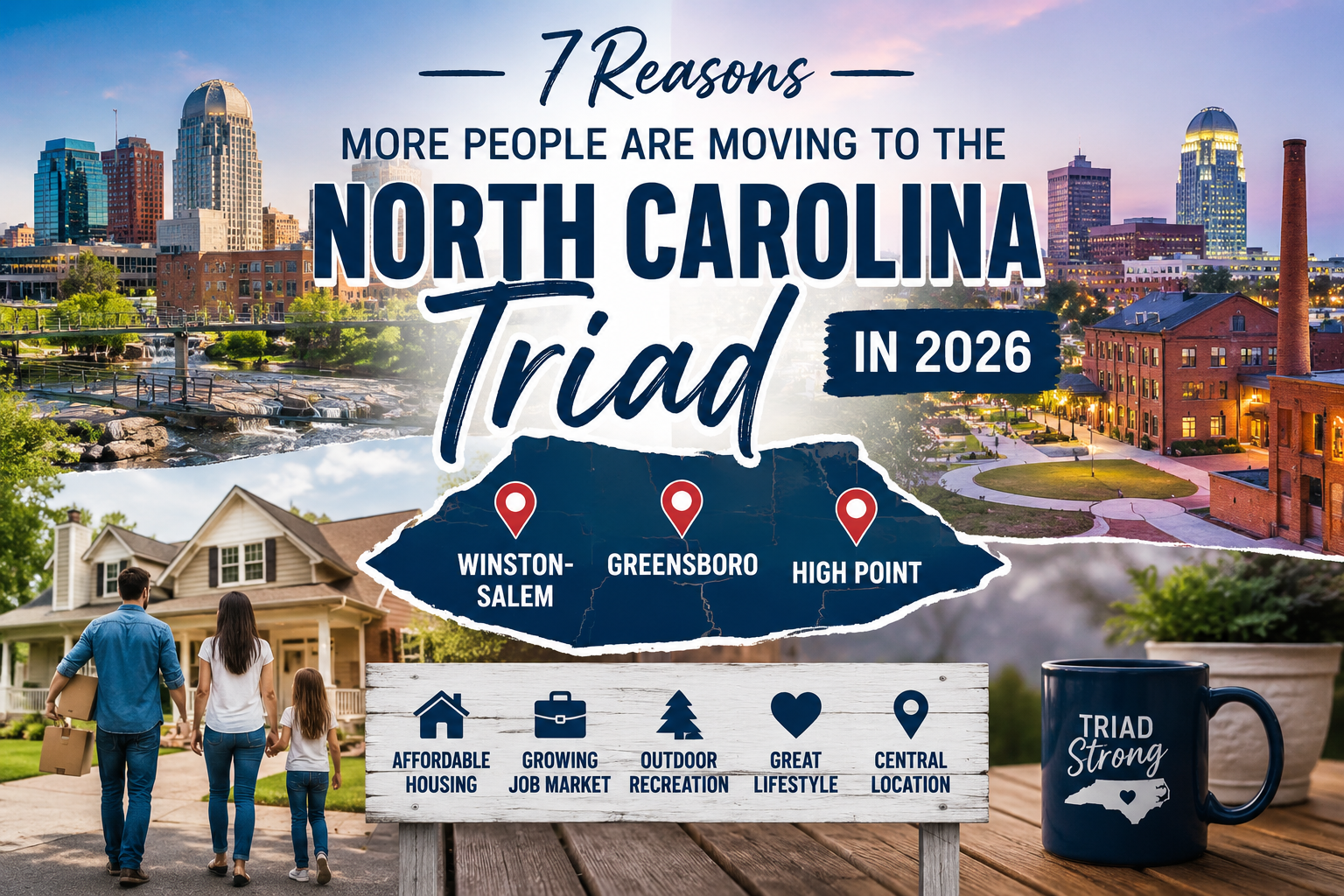 7 Reasons More People Are Moving to the North Carolina Triad in 2026 header image.