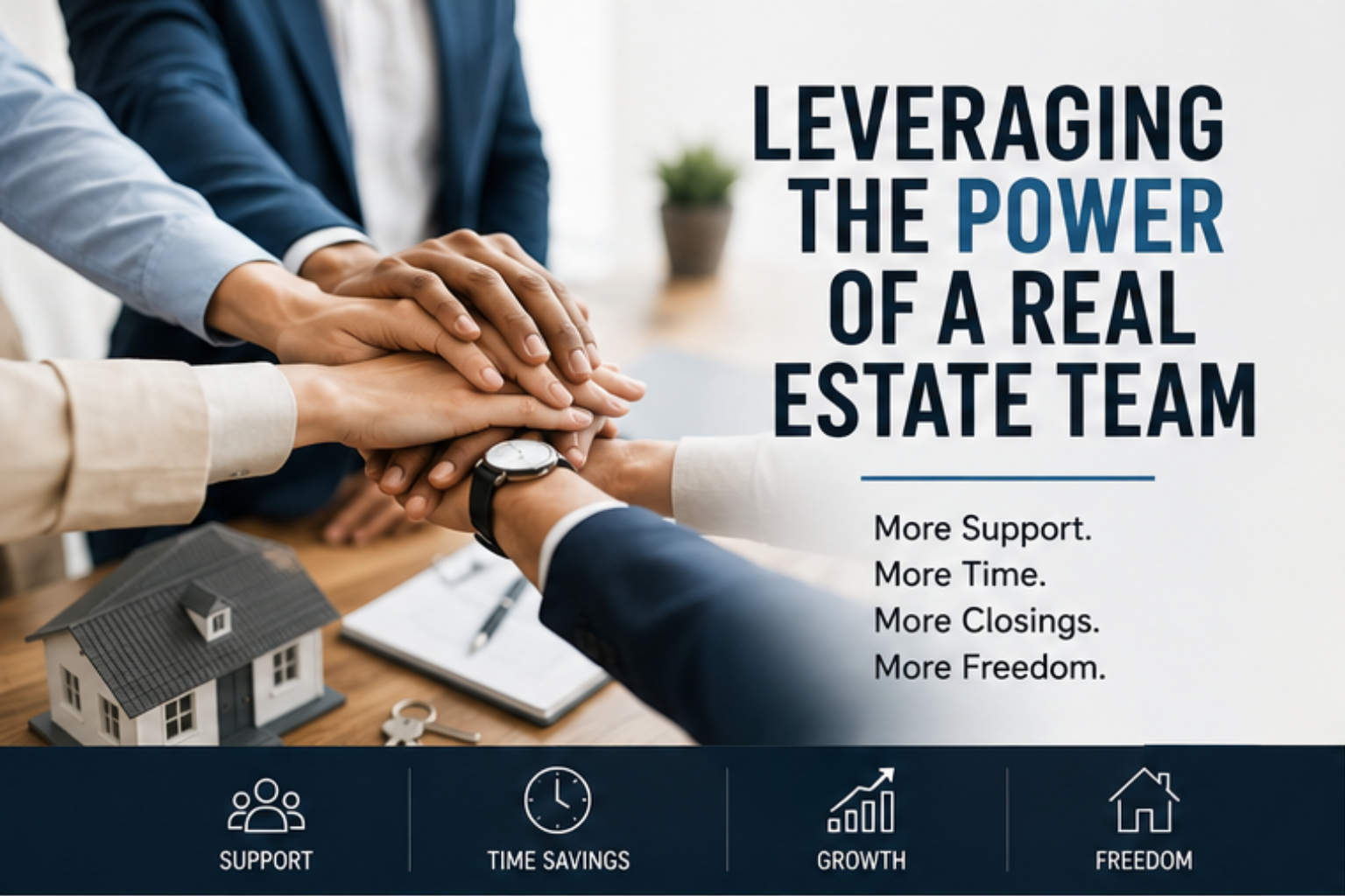 Leveraging the Power of a Real Estate Team to Grow Your Business header image.