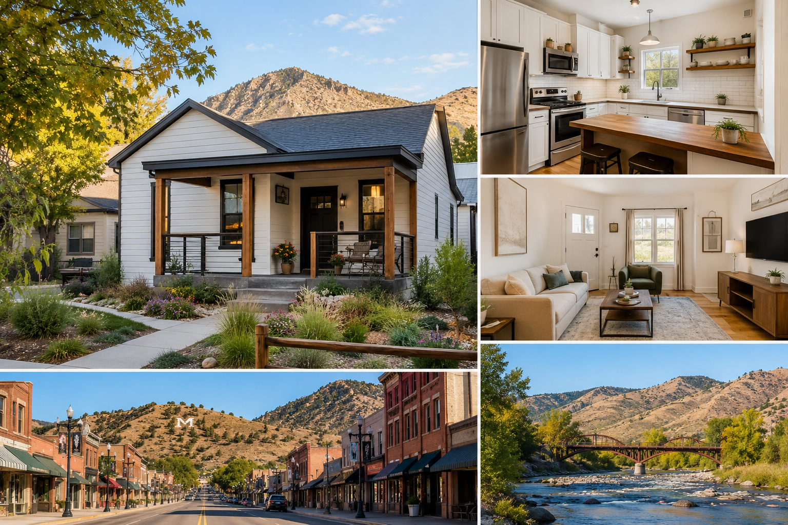 Modern Mountain Homes exterior and interior