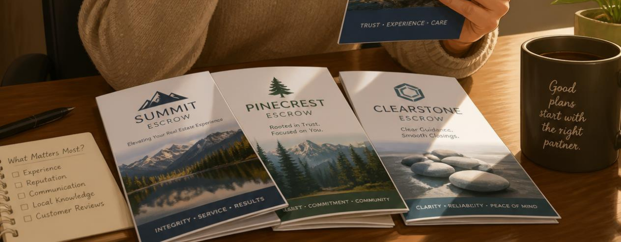 How Do I Choose an Escrow Company, or Does My Agent Select One for Me? header image.