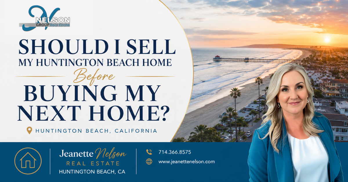 Should I Sell My Huntington Beach Home Before Buying My Next Home? header image.