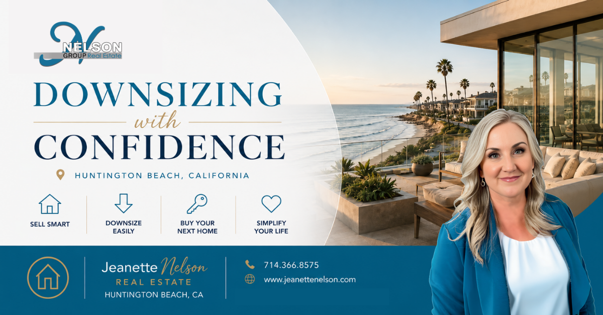 How Do I Sell My Home and Buy a Smaller One in Huntington Beach? header image.
