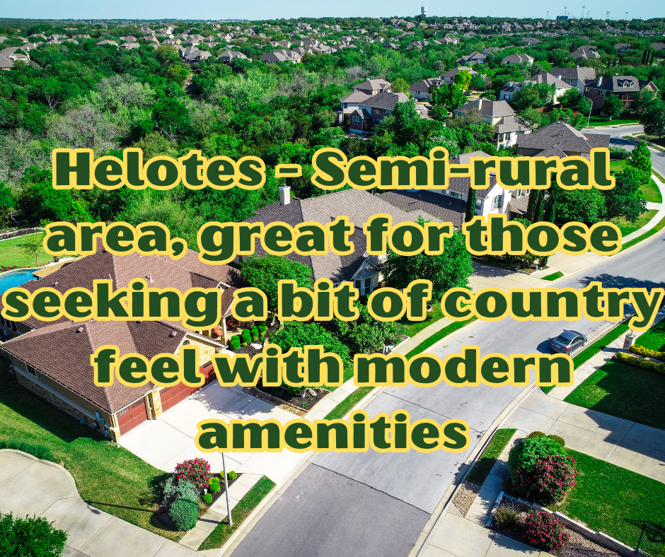Helotes - Semi-rural area, great for those seeking a bit of country feel with modern amenities header image.