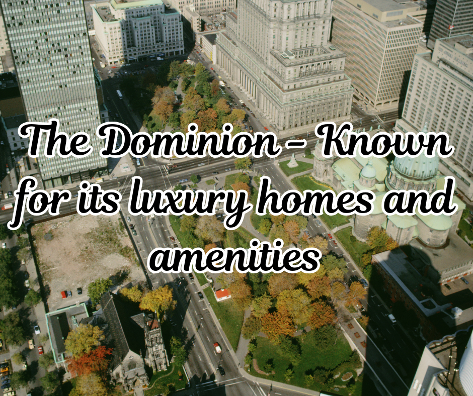 The Dominion - Known for its luxury homes and amenities header image.