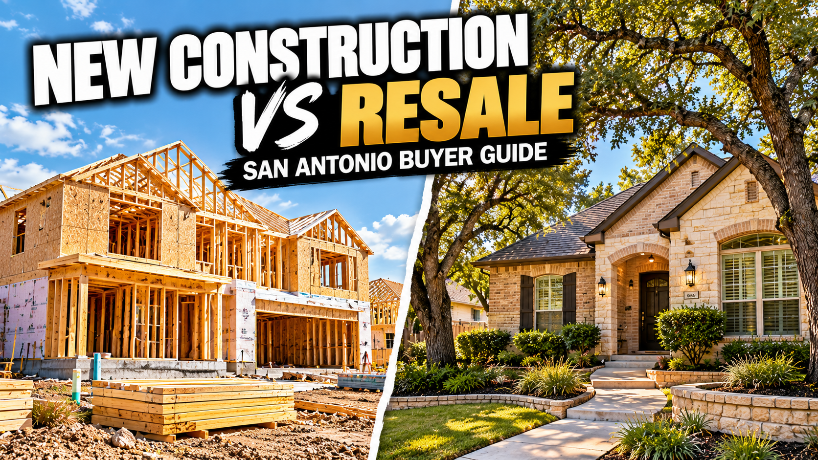New construction brick home in a San Antonio area subdivision
