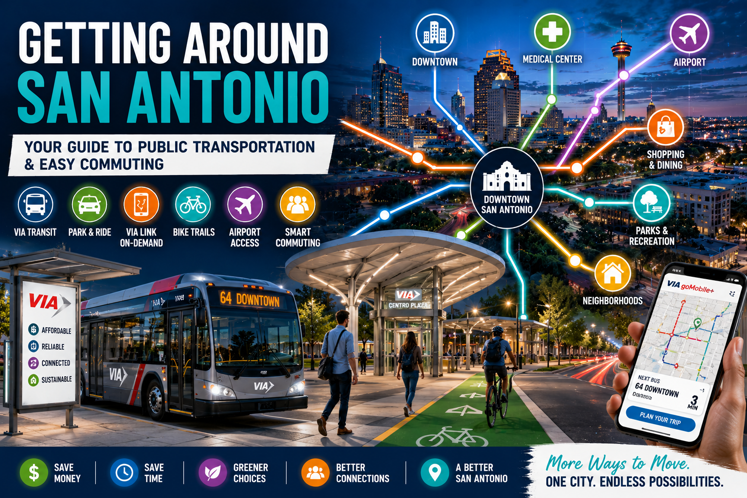 Public Transportation Resources for San Antonio Residents: A Complete Guide header image.