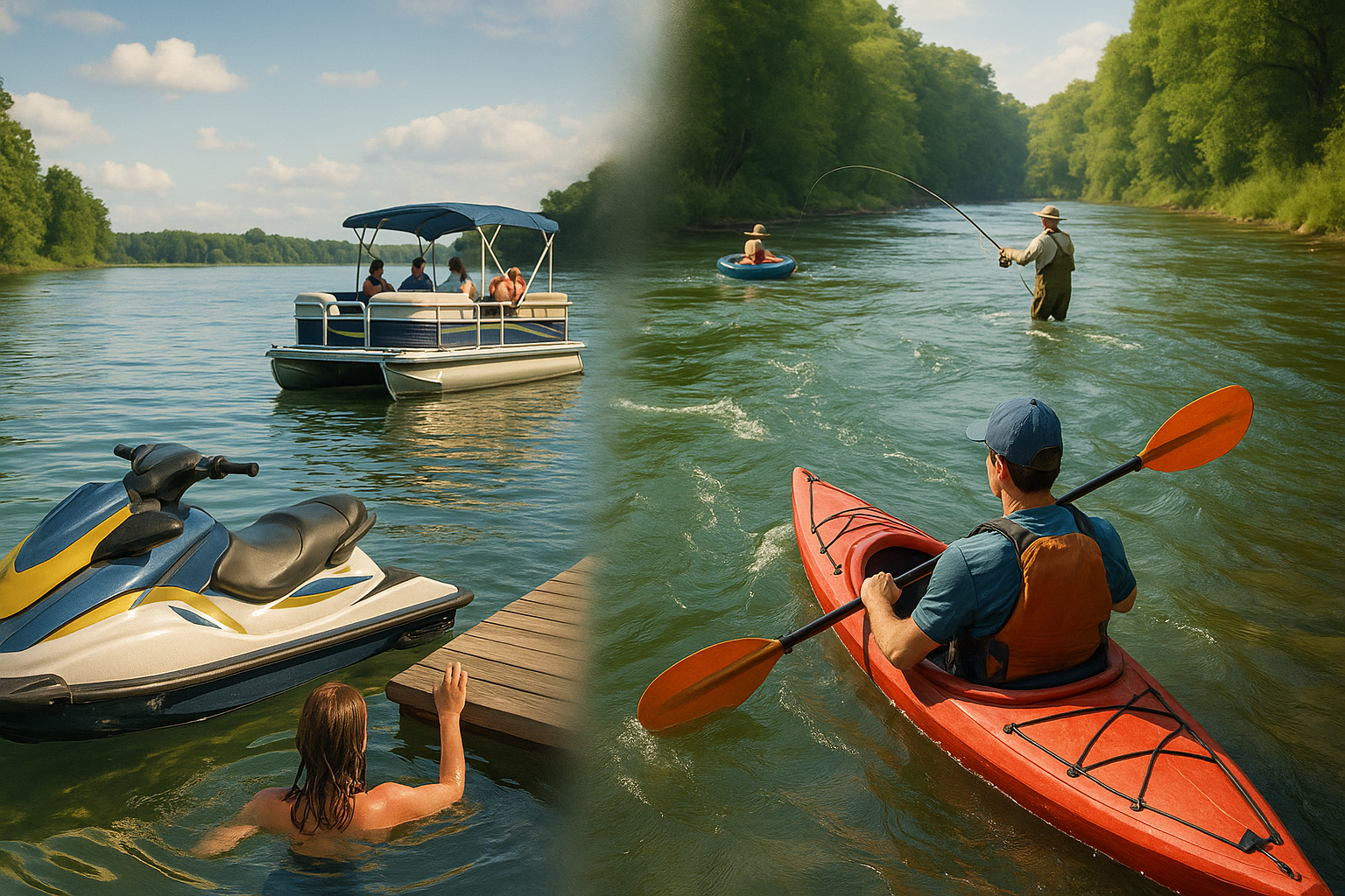 Lake Life vs. River Life in Northern Michigan: Which Waterfront Lifestyle is Right for You? header image.