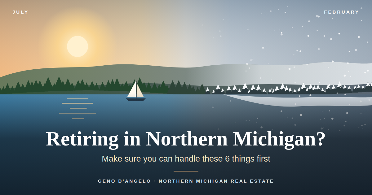 Thinking About Retiring in Northern Michigan? Make Sure You Can Handle These 6 Things header image.