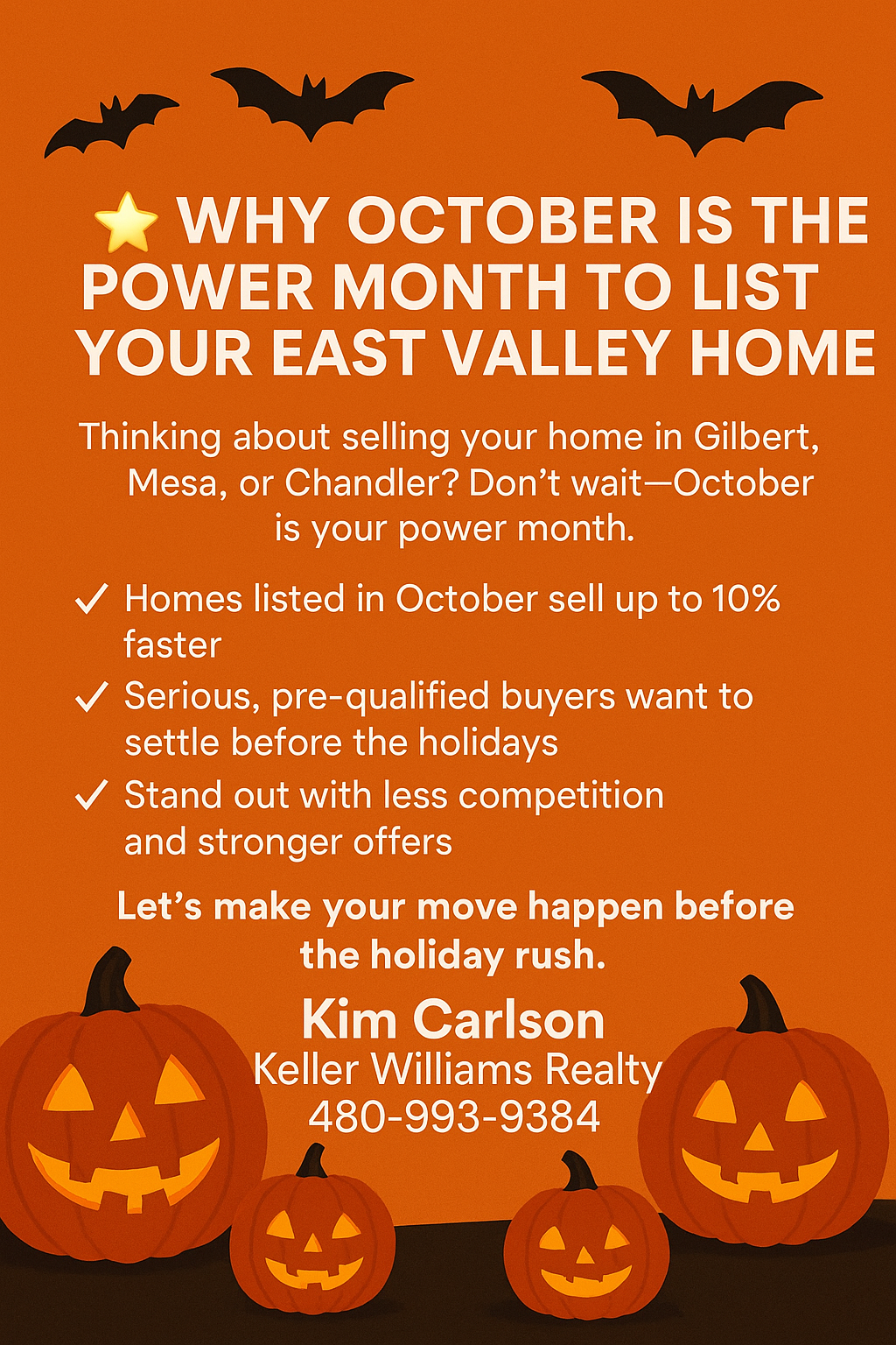 October is the Best Month to Sell!