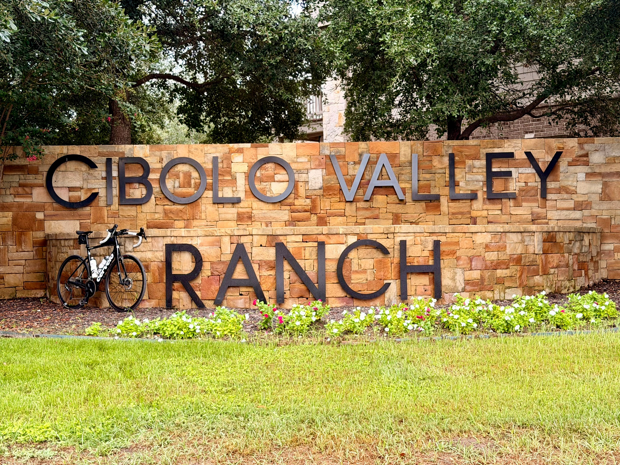 Cibolo Valley Ranch neighborhood entrance in Cibolo, Texas