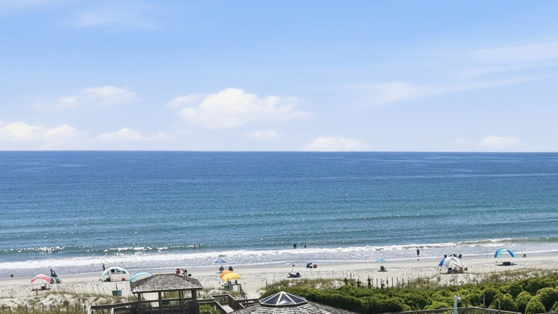 Beach scene on the Crystal Coast