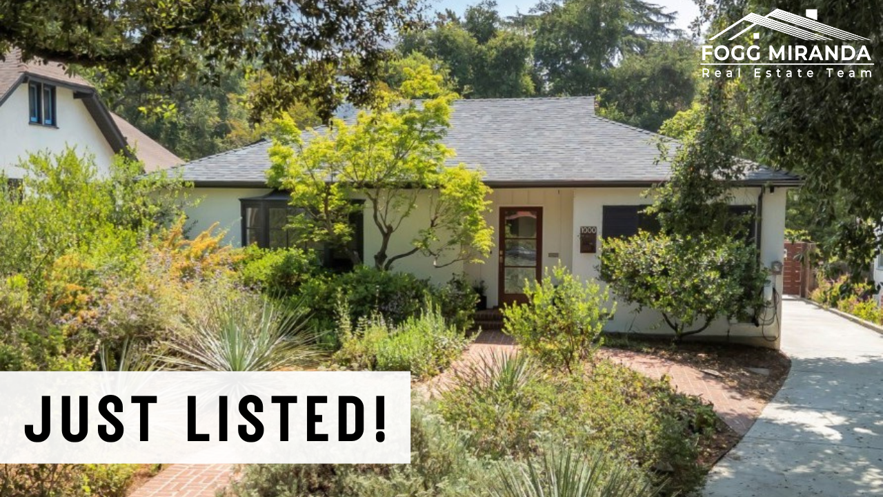 JUST LISTED in Pasadena header image.