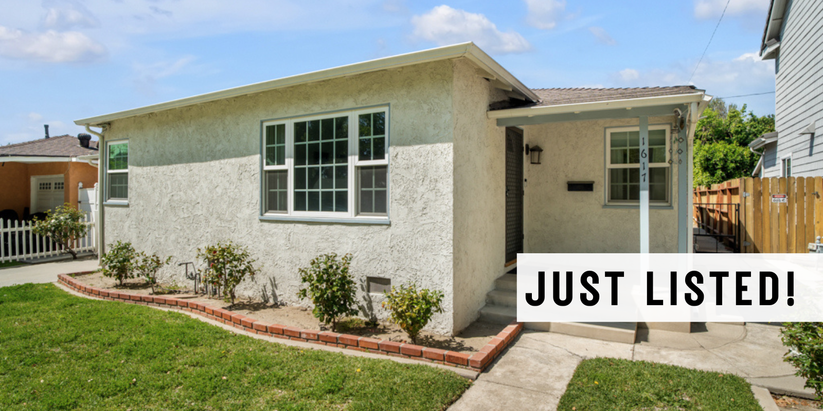 JUST LISTED in Burbank header image.