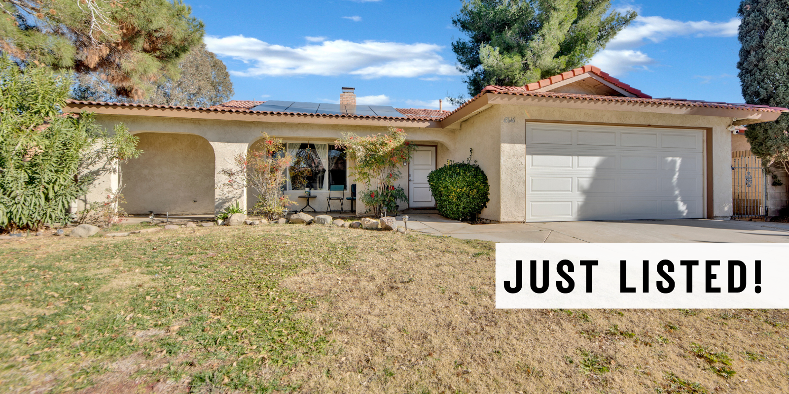 JUST LISTED in Lancaster header image.