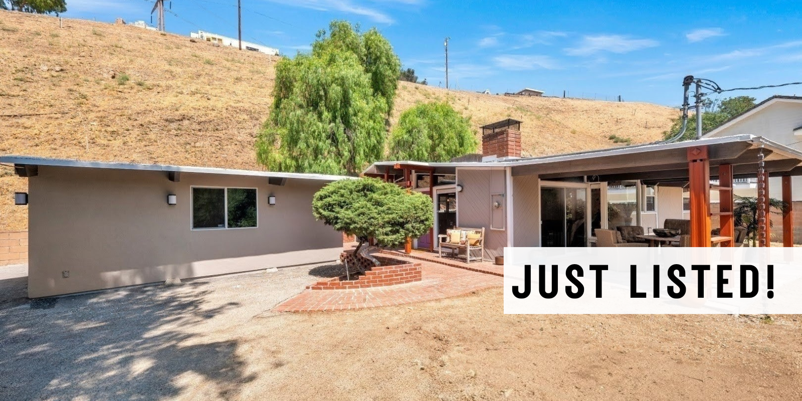 JUST LISTED in Shadow Hills header image.