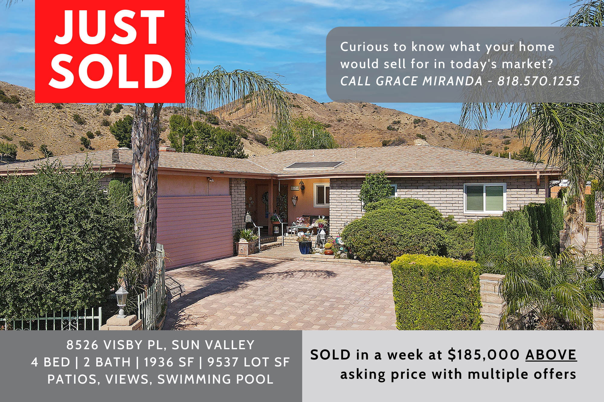 Just Sold in Sun Valley header image.