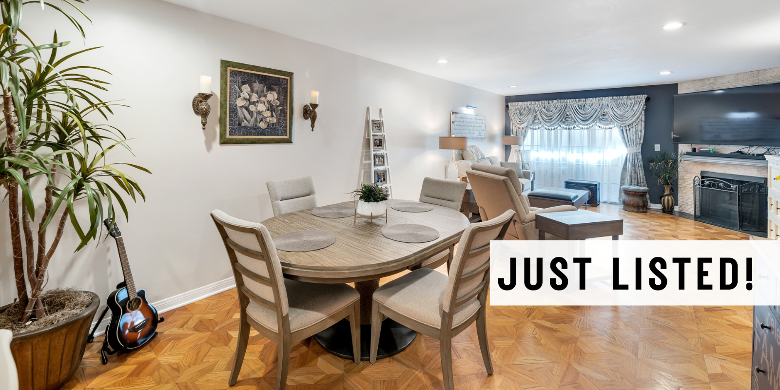 JUST LISTED in Burbank header image.