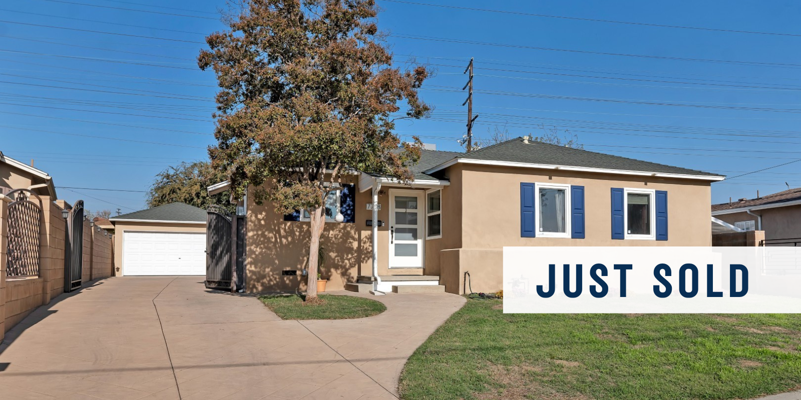 JUST SOLD in North Hollywood header image.