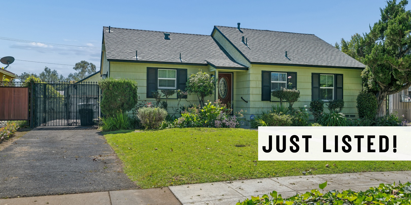 JUST LISTED in Pasadena header image.