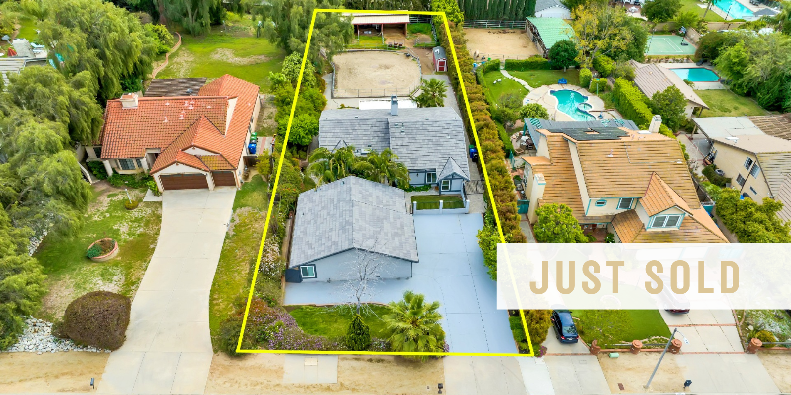 JUST SOLD in Shadow Hills header image.