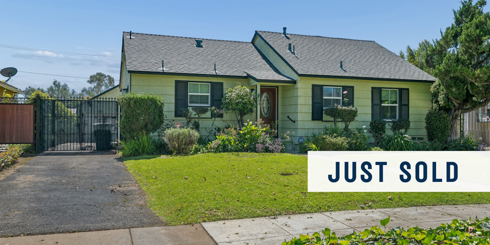 JUST SOLD in Pasadena header image.