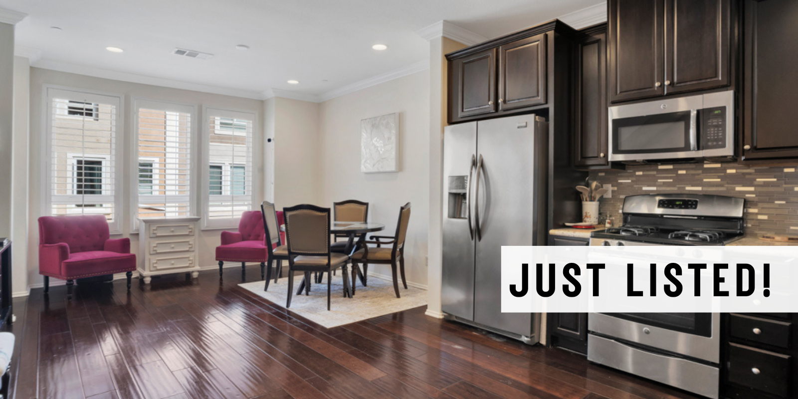 JUST LISTED in Van Nuys header image.