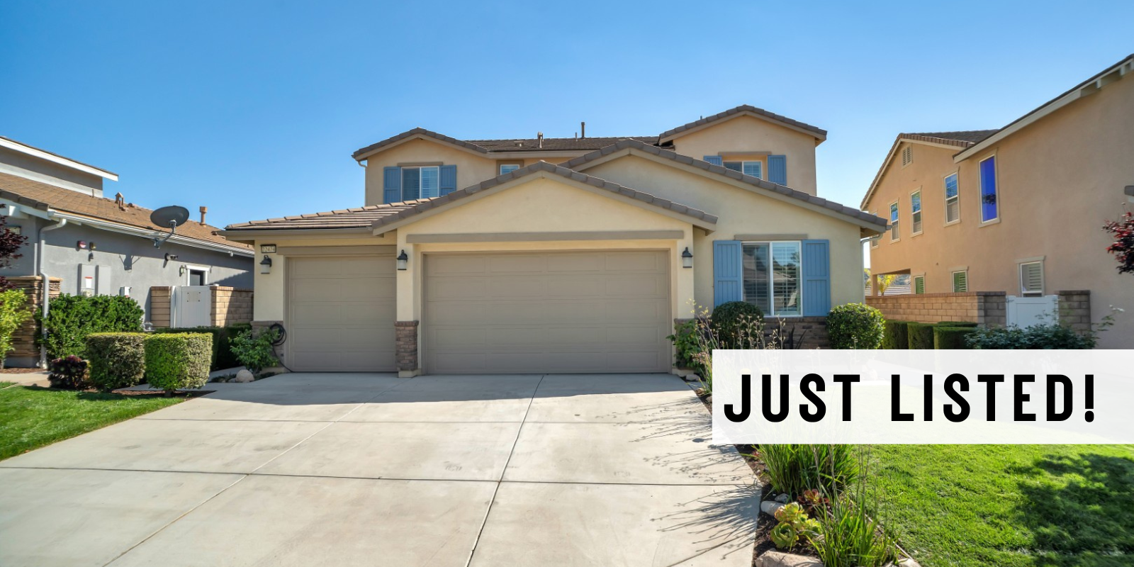 JUST LISTED in Santa Clarita header image.
