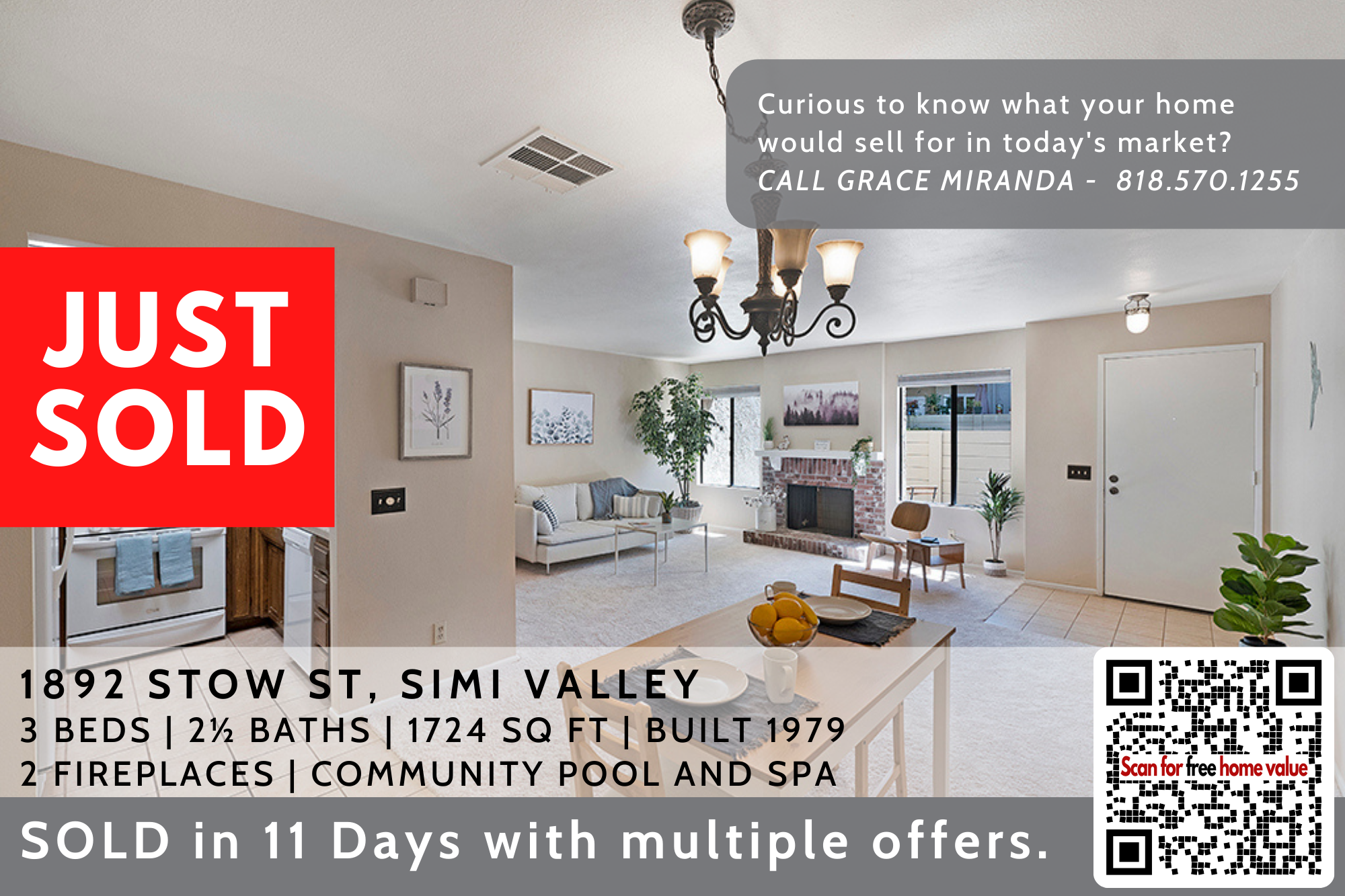 Just Sold in Simi Valley header image.
