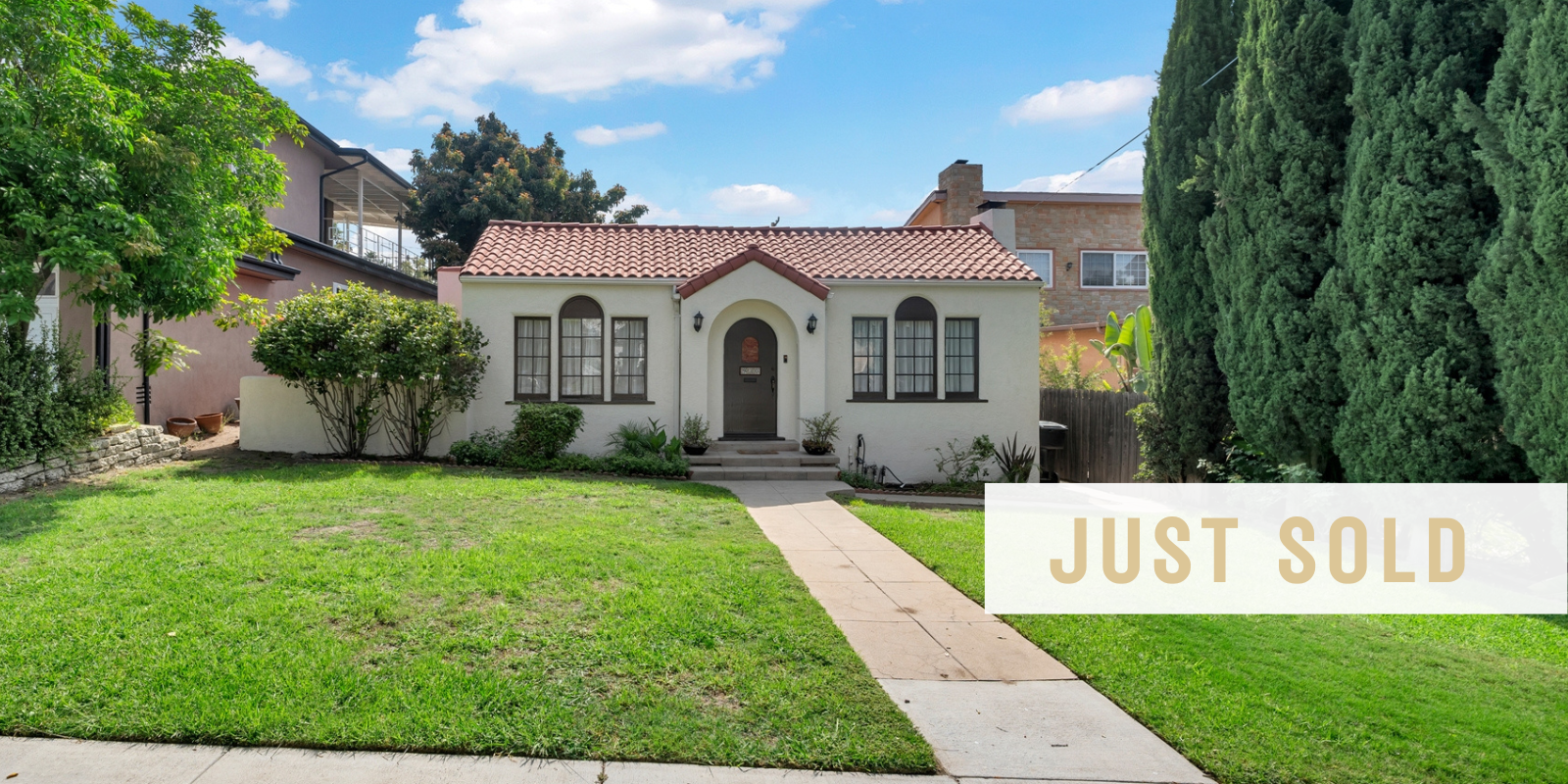 JUST SOLD in Burbank header image.