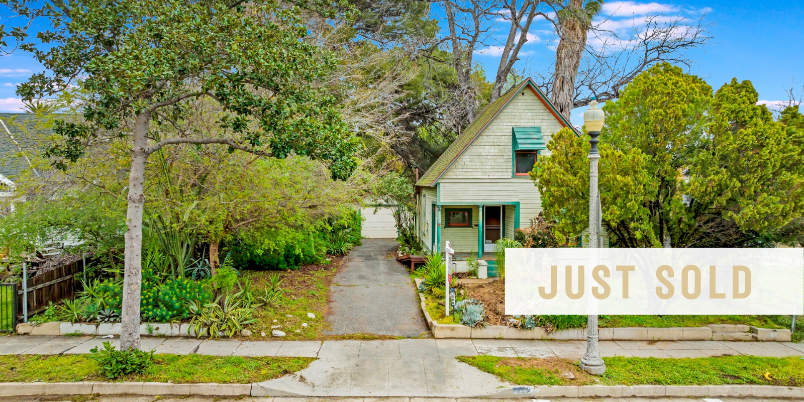 JUST SOLD in Pasadena header image.