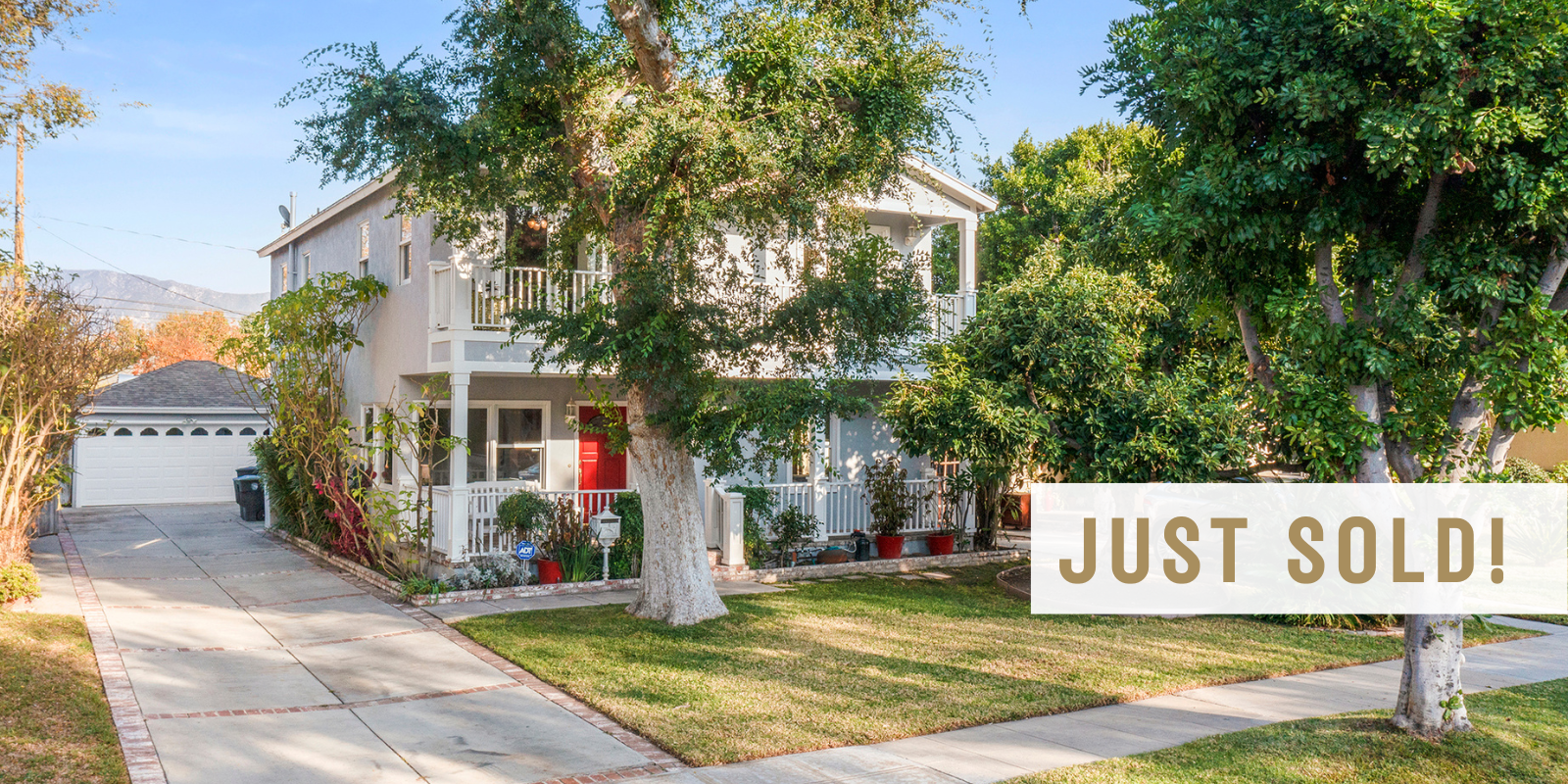 JUST SOLD in BURBANK header image.