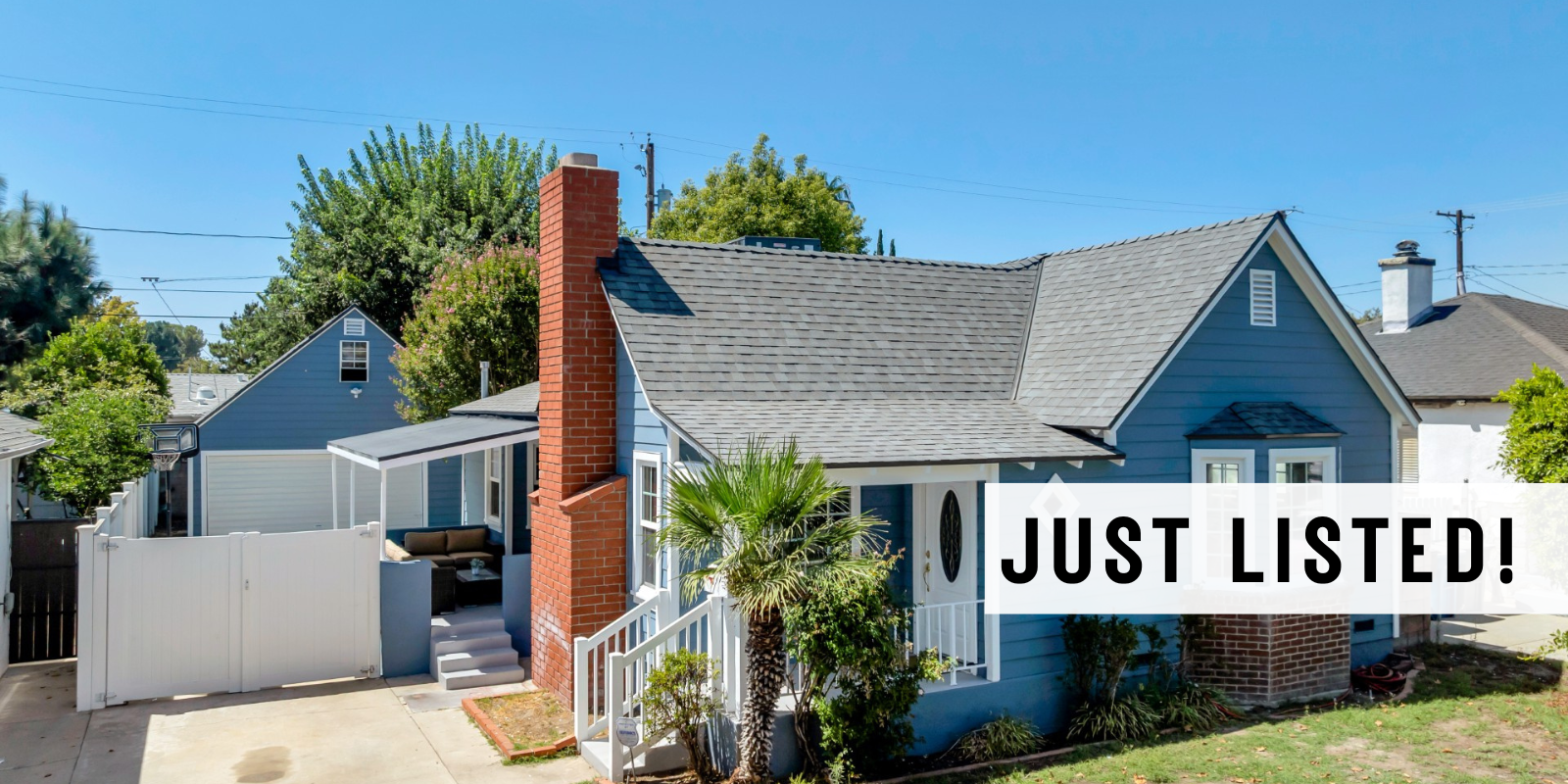 JUST LISTED in Burbank header image.