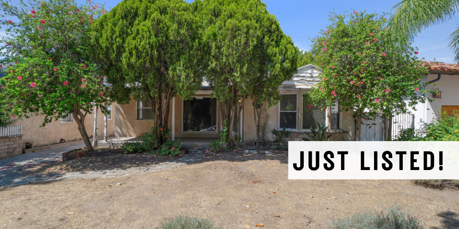JUST LISTED in Burbank header image.