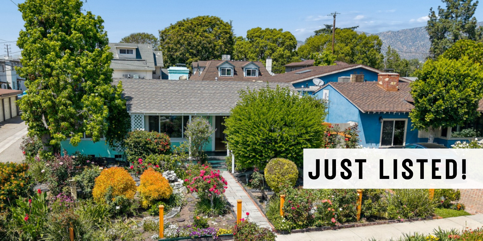 JUST LISTED in Burbank header image.
