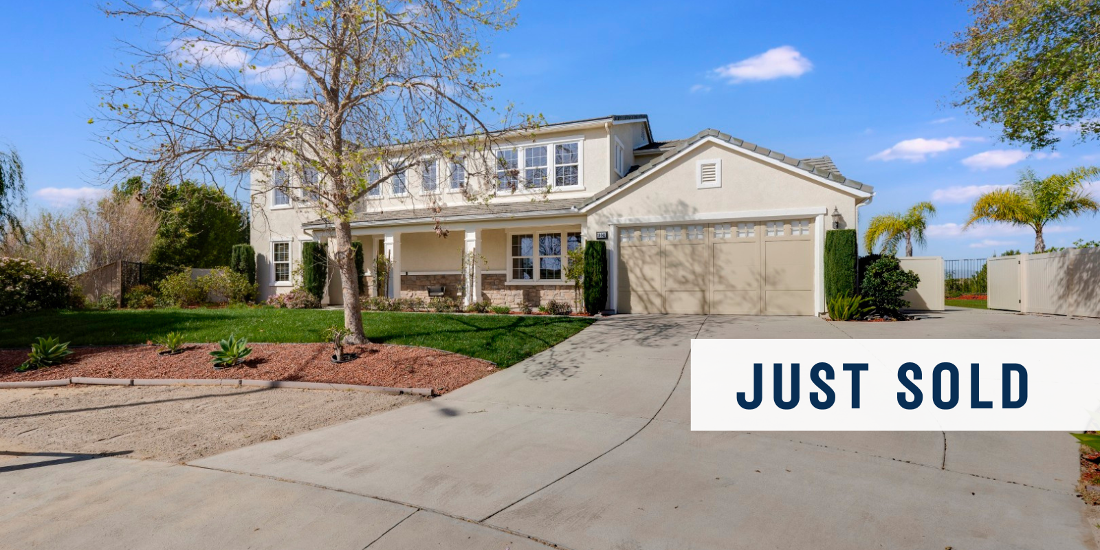 JUST SOLD in Shadow Hills header image.