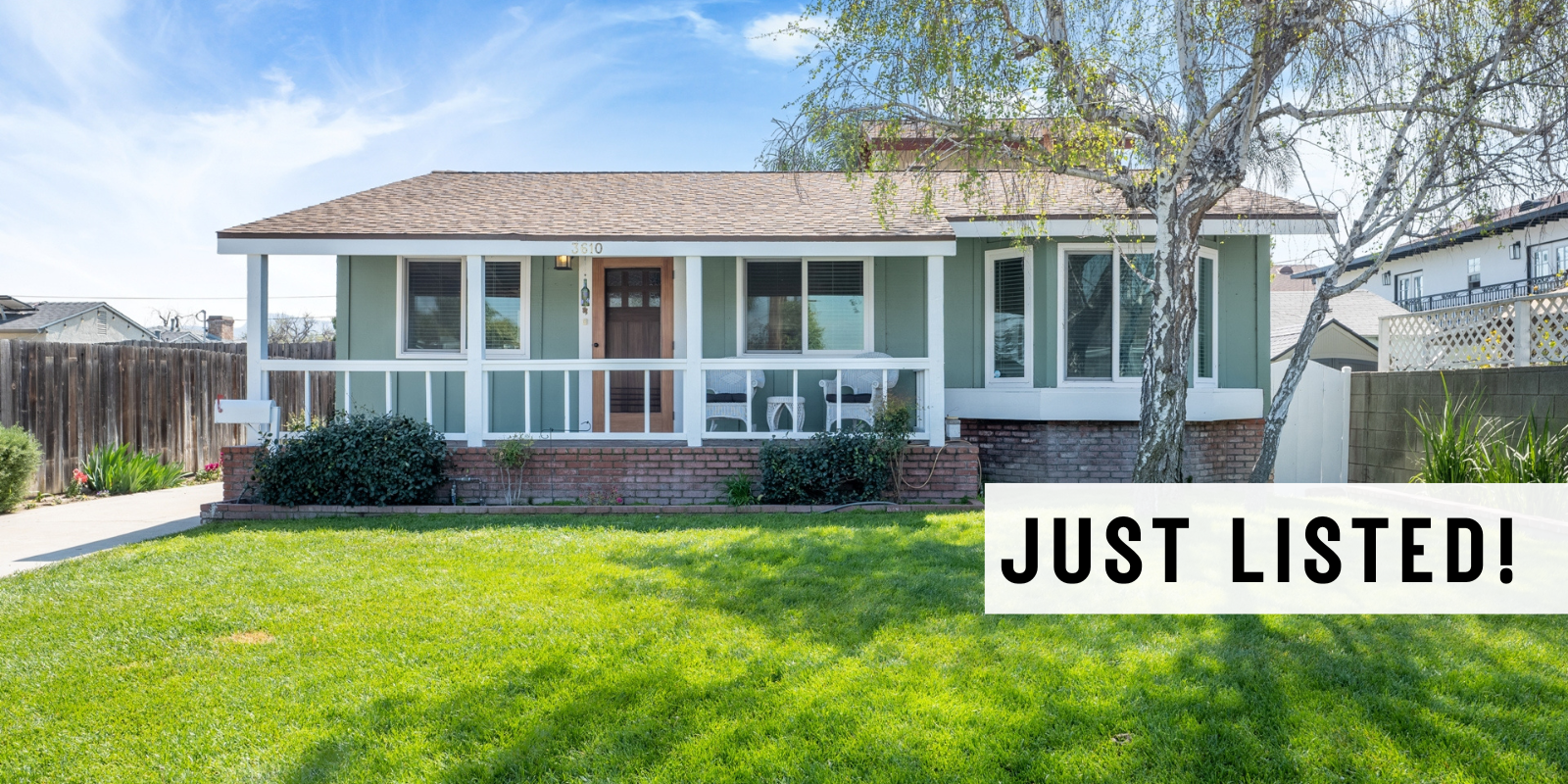 JUST LISTED in Burbank header image.