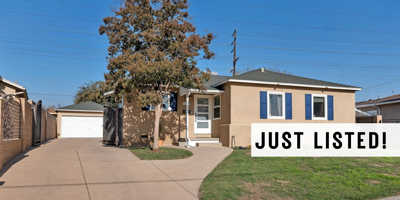 JUST LISTED in North Hollywood header image.